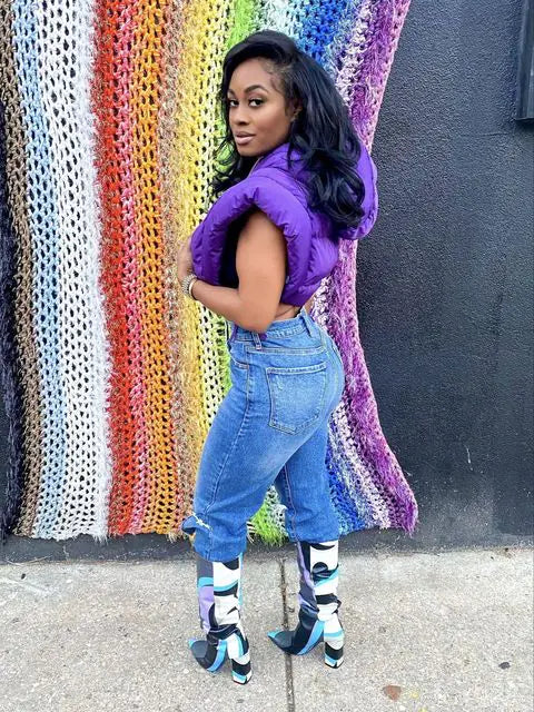 Chaqueta con capucha de otoño y abertura lateral para mujer de moda