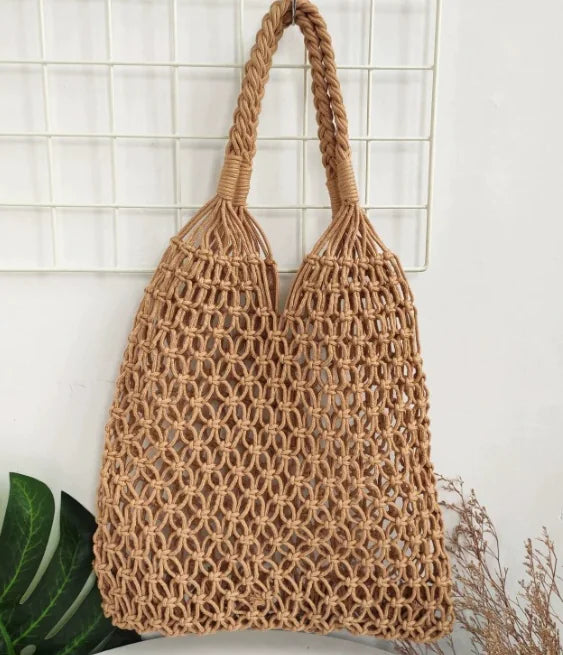 Bolso bandolera, bolso tote, bolsa de paja