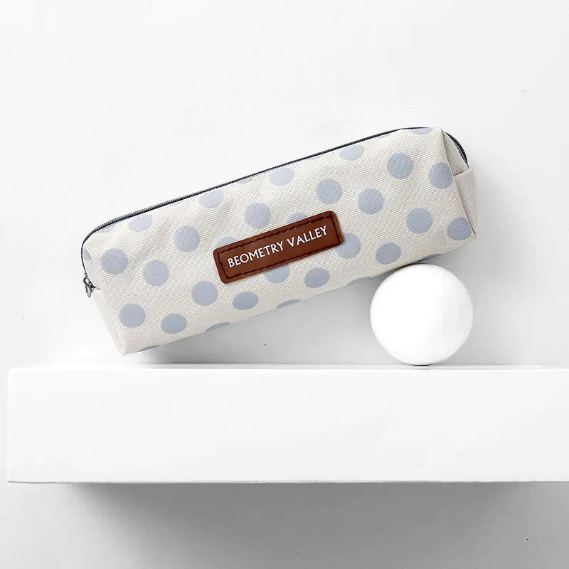 حافظة أقلام رصاص إبداعية ثمانية الأضلاع من القماش مع سحاب