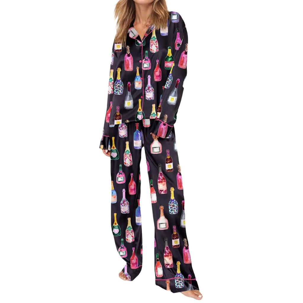 Women's Christmas Silk Pajamas