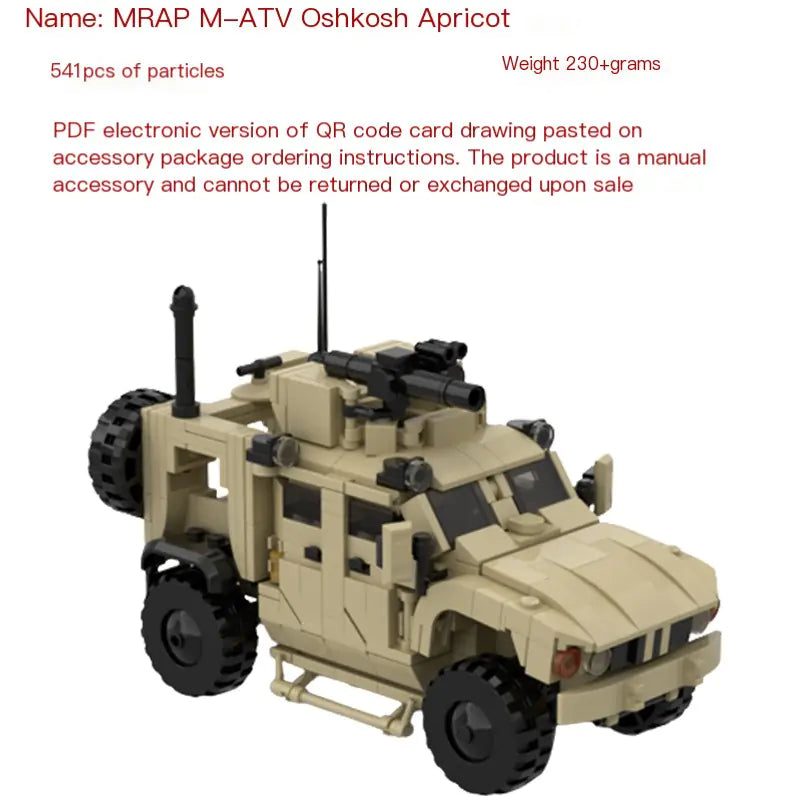 مركبة عسكرية عابرة للحدود متوافقة مع LEGO MOC-150189 