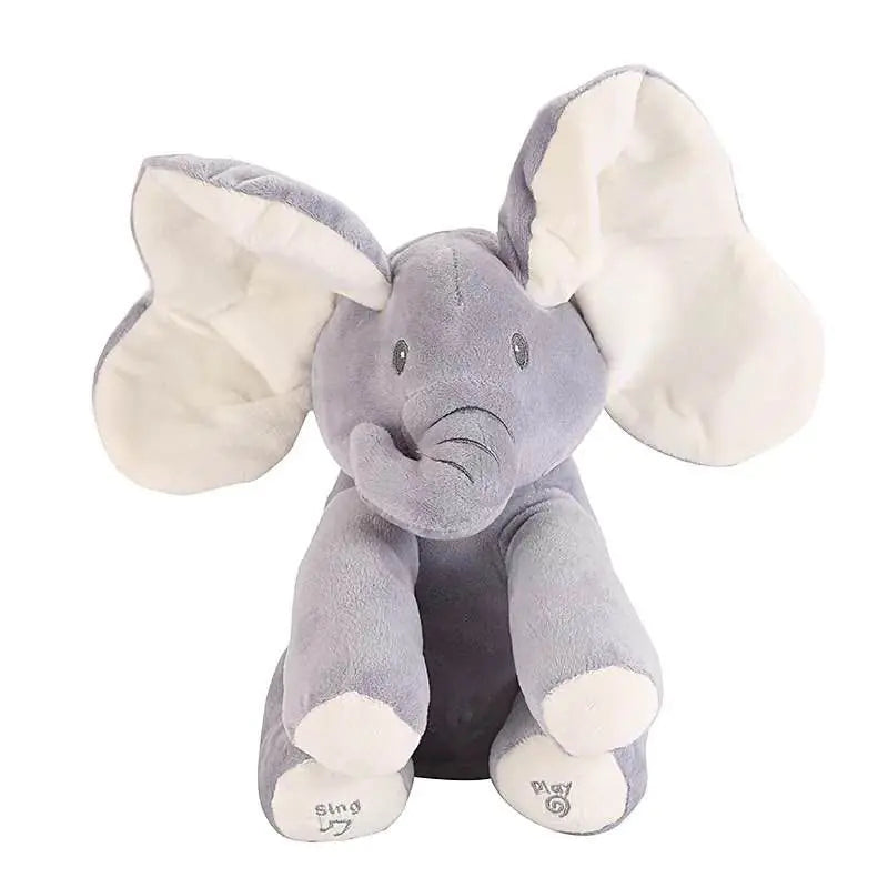 Elefante de felpa musical personalizable para niños