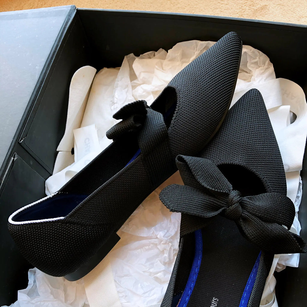 Zapatos de barco planos casuales con estilo Bow Mary Jane