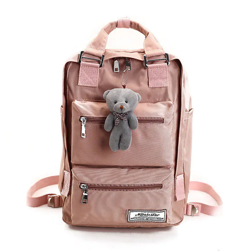 Mochila impermeable de tela Oxford para estudiantes (14 pulgadas / 35.56 centímetros)