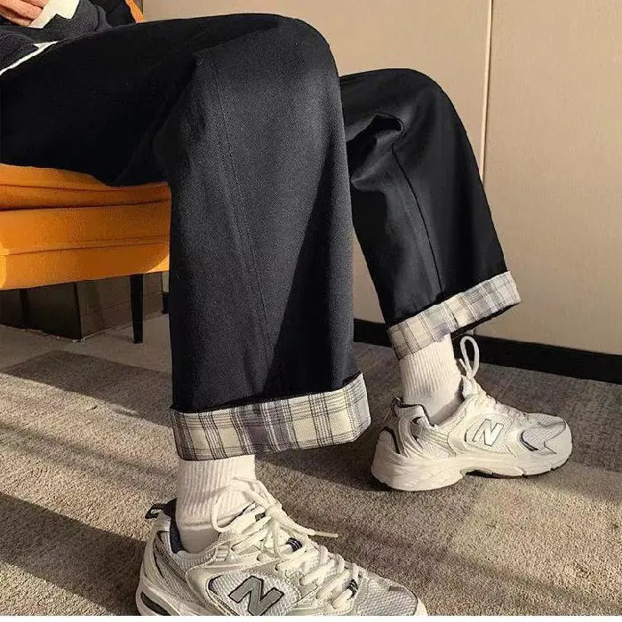 Pantalones cargo de vaquero de cintura alta con nueve puntas