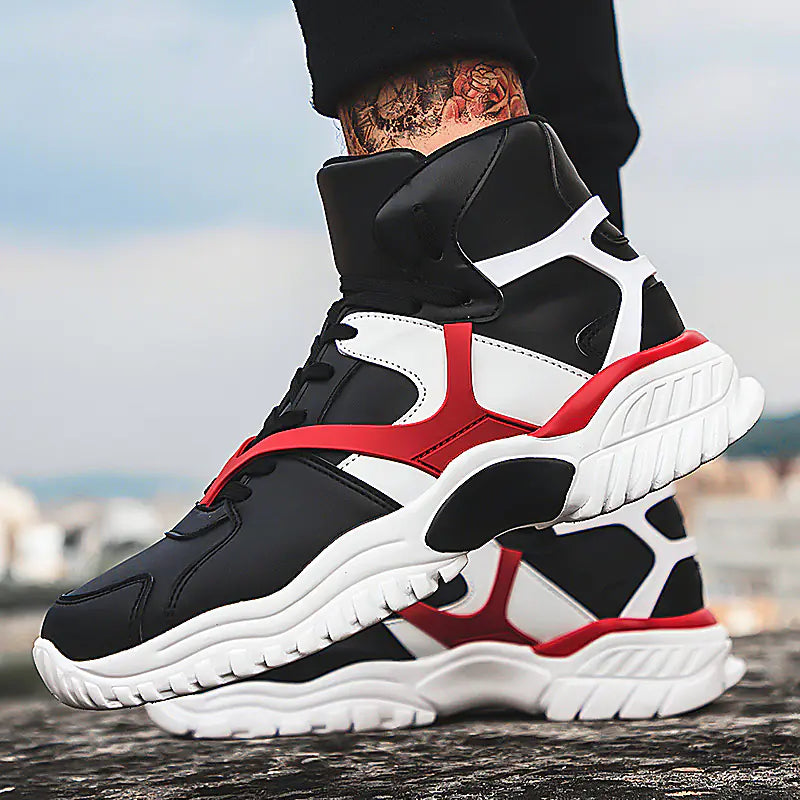 أحذية رياضية عالية الرقبة - نمط هيب هوب كاجوال 