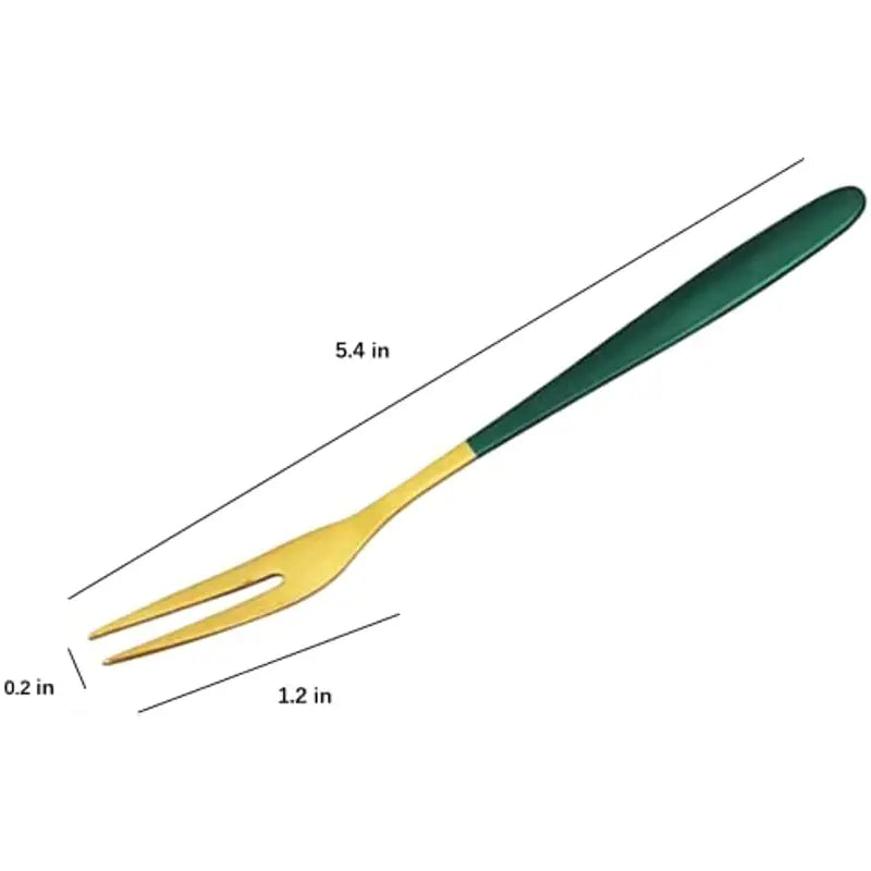 Coloridos tenedores / horquillas de fruta y postre de acero inoxidable (Juego de 5)