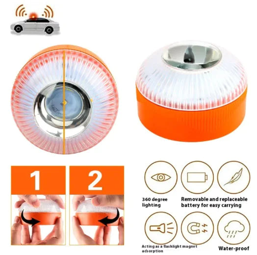 مصباح تحذير طوارئ للسيارة بتقنية LED V16 // مصباح تحذير طوارئ للسيارة بتقنية LED V16