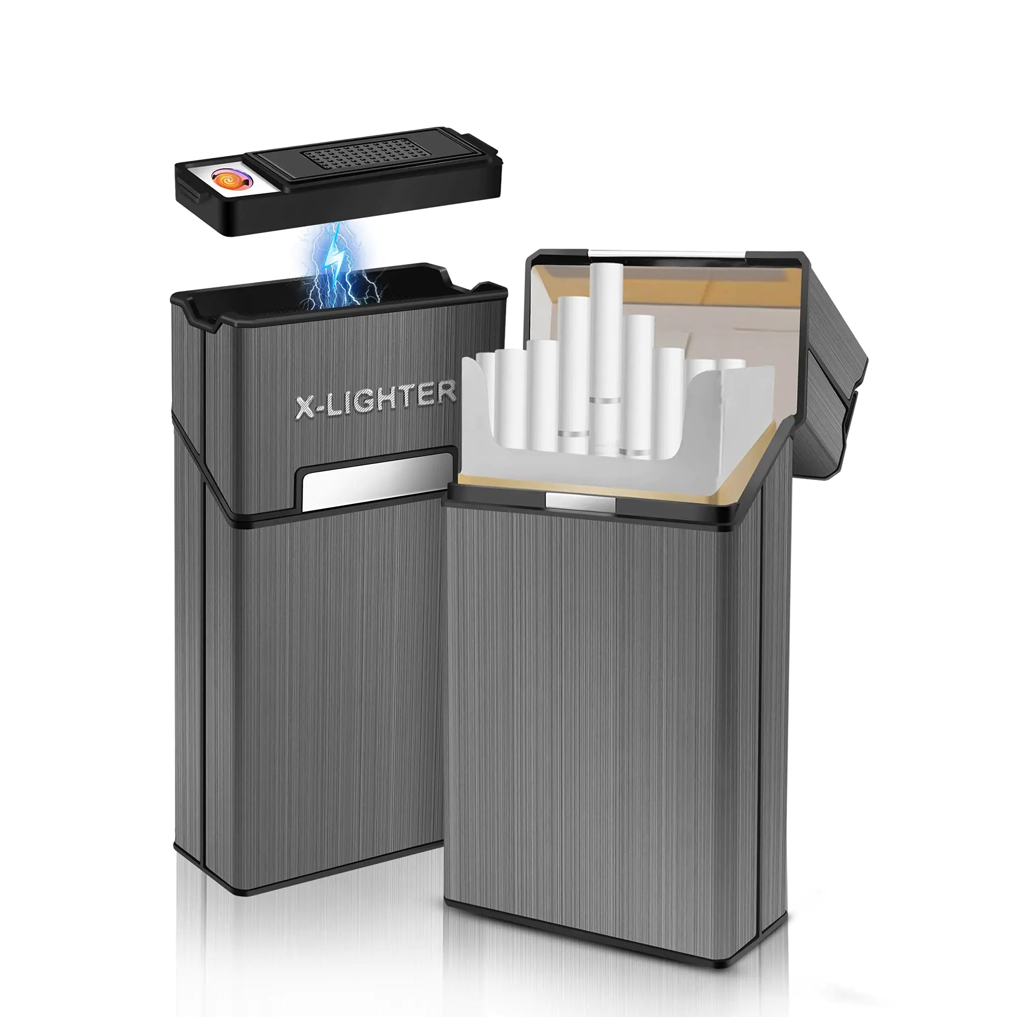 Paquete de regalo regalo para chicos X-Lighter XL079 para 100s King Size con paquete de regalo eléctrico para encendedores de bobina