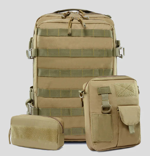 حقيبة ظهر مموهة للاستخدام الخارجي - طقم تكتيكي ذو سعة كبيرة 