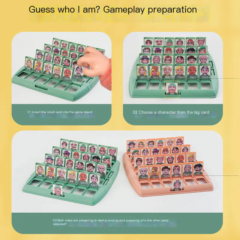 خمن من؟ لعبة بطاقات منطقية