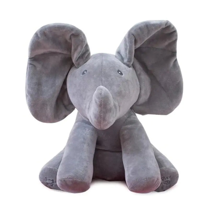 Elefante de felpa musical personalizable para niños
