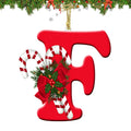 Adornos de 26 letras Abecedario Decoración para el árbol de Navidad