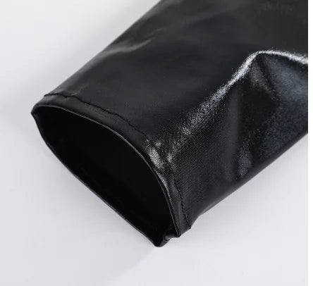 قفازات جلدية صناعية بنمط قوطي بانك