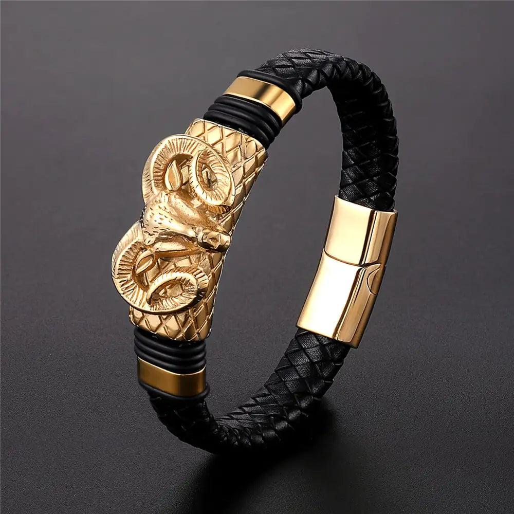 Pulsera trenzada de acero inoxidable Constellation para hombres