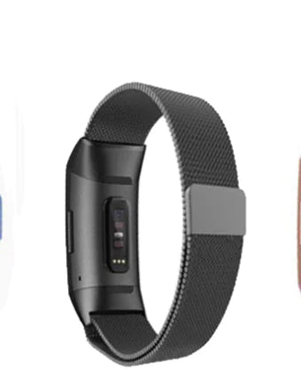 سوار ذكي بحزام معدني من الفولاذ المقاوم للصدأ 