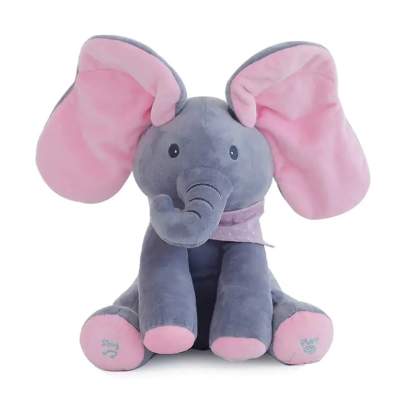 Elefante de felpa musical personalizable para niños