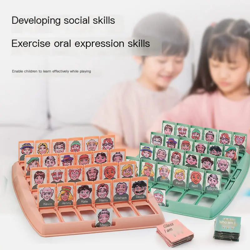 خمن من؟ لعبة بطاقات منطقية