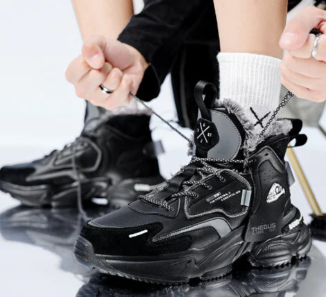 أحذية رياضية عالية الرقبة - نمط هيب هوب كاجوال 