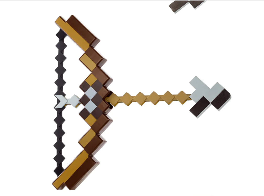 Conjunto de arco y flecha plástico amarillo para niño - Minecraft